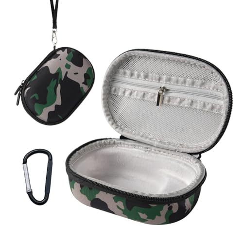 Fehploh Hartschalenkoffer, stoßfest, Reise-Schutztasche, staubdicht, schützende Reisehülle, spritzwassergeschützt, mit Netztasche für JBL Clip 5 tragbaren Lautsprecher (Camouflage) von Fehploh