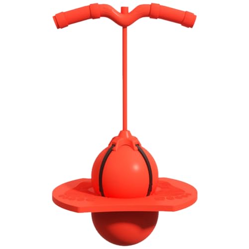 Fehploh Jump-Trainingsgeräte helfen, groß zu werden, elastischer Balance-Ball, verschleißfeste Balance-Plattform, Hüpfball for Kinder, Gleichgewichtstraining (rot) von Fehploh