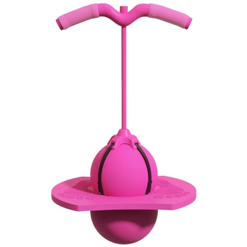 Fehploh Jump Übungsgeräte helfen groß zu wachsen, elastischer Balanceball, verschleißfeste Balanceplattform, Hüpfball for Kinder, Gleichgewichtstraining (Rosa) von Fehploh