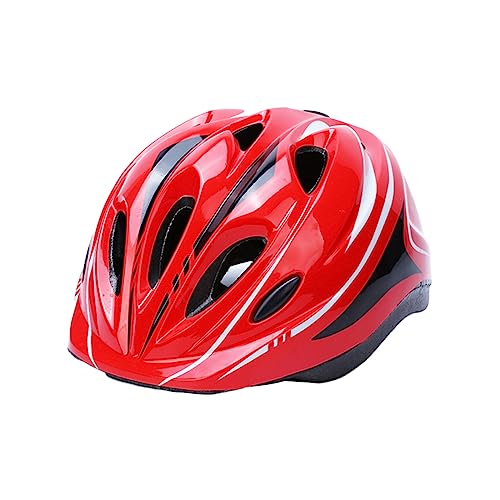 Fehploh Kinder-Kopfschutz für Radfahren, ultraleicht, atmungsaktiv, für Outdoor-Sport, Kopfbedeckung (rot) von Fehploh