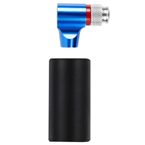 Fehploh Mini-Handpumpe mit isolierter Hülse, tragbarer Reifenfüller, Schrader- und Presta-Ventil, CO2-Fahrrad-Reifenfüller, Zubehör (blau) von Fehploh