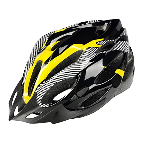 Fahrrad Helm Herren MTB [4 Farben] Sommer Sportart Atmungsaktiver Splice Farbe Fahrradhelm Fahrrad Mütze Damen Herren Schutzhelme Helm Fahrradhelm Einstellbarer 57-64 cm von FeiliandaJJ