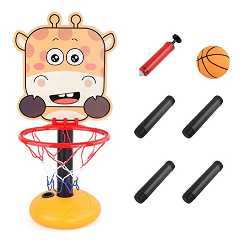 Kinder-Basketballkorb, höhenverstellbar, 0,5 m – 1,2 m, Mini-Basketballtor, Spielzeug mit Ball und Pumpe für Jungen und Mädchen, Kleinkinder ab 3 Jahren von Fencelly