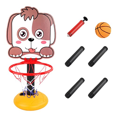 Fencelly Kinder-Basketballkorb, höhenverstellbar, 0,5 m - 1,2 m, Mini-Basketballtor, Spielzeug mit Ball und Pumpe für Jungen, Mädchen, Kleinkinder, ab 3 Jahren von Fencelly