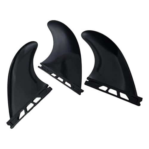 Fenteer 3X Surfen Surfbrett Flossen Zubehör Haltbarkeit Hohe Leistung Praktische Ersetzen Ersatzteile zu Installieren Quick Release, Schwarz von Fenteer