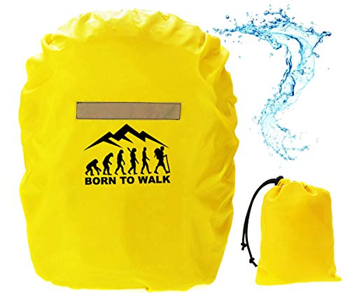 Rucksack Regenschutz Regenschutzhülle für Schulranzen Regenhaube Regenhülle für backpack 15-30 L [070] von Ferocity