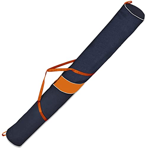 Ferocity Skitasche Skisack für 1 Paar Ski 170 cm Lang Ski Orange Blau [053] von Ferocity