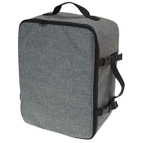 Handgepäck für Ryanair Multifunktions Handgepäck Rucksack gepolstert Flugzeugtasche Handtasche Reisetasche Rucksack gepolstertkoffer für Flugzeug Größe 40x25x20cm Flachs [102] von Ferocity