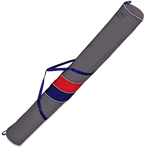 Ferocity Skitasche Skisack für 1 Paar Ski 170 cm Lang Ski Bag Len Blue-Red [053] von Ferocity