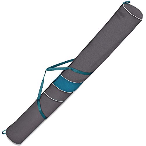 Ferocity Skitasche Skisack für 1 Paar Ski 170 cm Lang Ski Bag Len Turquoise [053] von Ferocity
