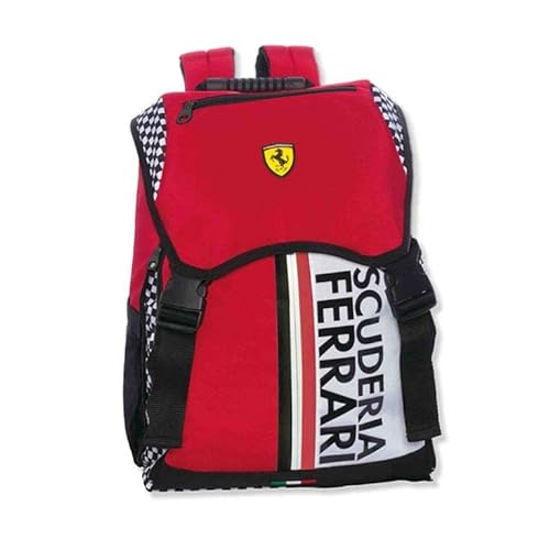 Ferrari , Ausziehbarer Rucksack für Kinder, Unisex, Kinder und Jungen, Rot (Rot), Einheitsgröße, rot, Taglia unica, Casual von Ferrari