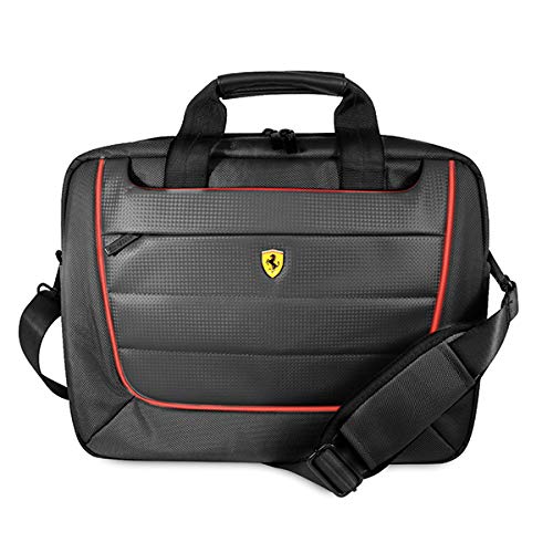 Ferrari Laptoptasche bis 13 ',FECB13BK, Scuderia, Black Carbon, Black And Red von Ferrari