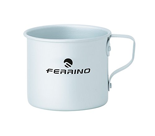 Ferrino Unisex-Erwachsene Cup Tasse aus Aluminium, 8 cm, grau, 1 Unità (Confezione da 1) von Ferrino
