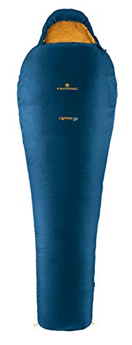 Ferrino Unisex – Erwachsene Lightec Shingle Schlafsack, blau, 215 x 80 von Ferrino