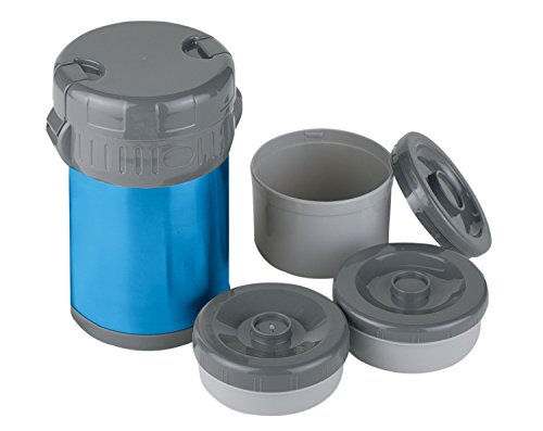 Ferrino Unisex-Erwachsene Edelstahl Lunch Jug mit Behälter Tasse, Bergsteigen und Trekking, Blau (blau), Einheitsgröße von Ferrino
