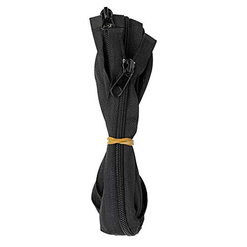 Ferrino Zipper N.8 Detachable 160 cm. Zubehör, Bergsteigen und Trekking, Unisex, für Erwachsene, Schwarz (Black, Einheitsgröße von Ferrino