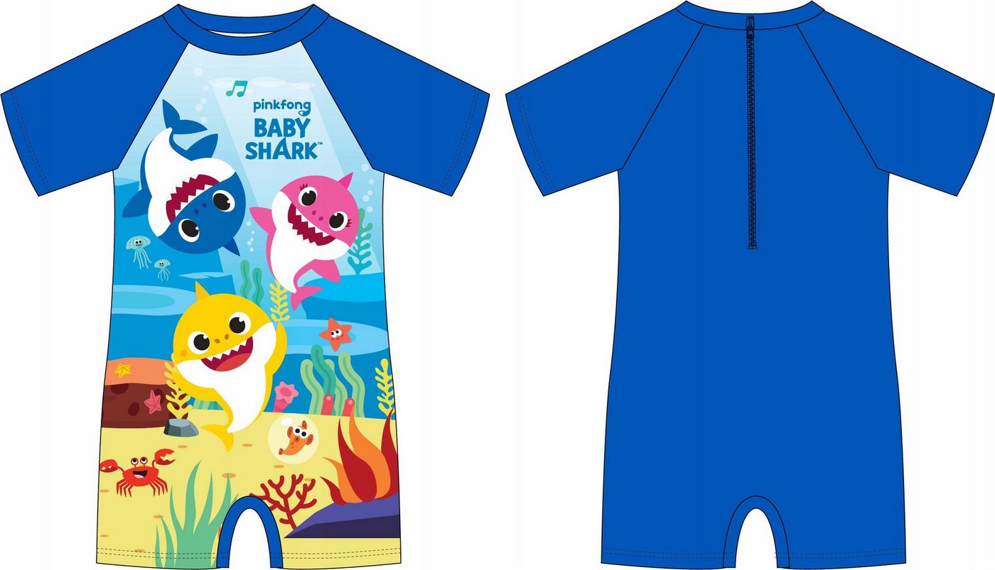 Festivalartikel Badeanzug Baby Shark UV50 Schwimmanzug für Jungen von Festivalartikel