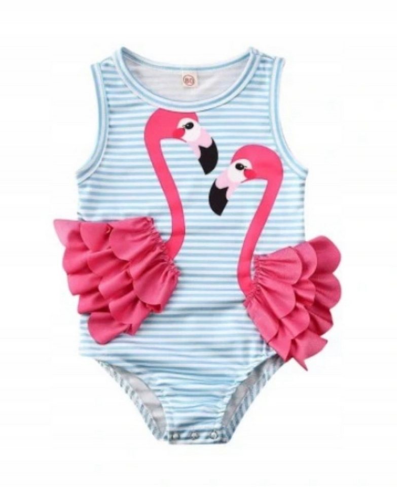 Festivalartikel Badeanzug Entzückendes Flamingo-Badeanzug für kleine Prinzessinnen von Festivalartikel