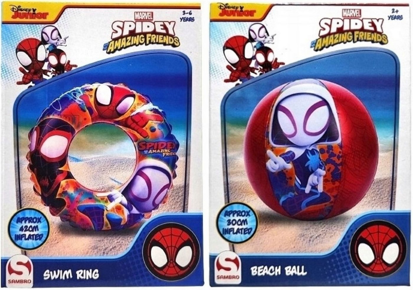 Festivalartikel Badeanzug Marvel Spidey Schwimmring + Ball Set für Kinder von Festivalartikel