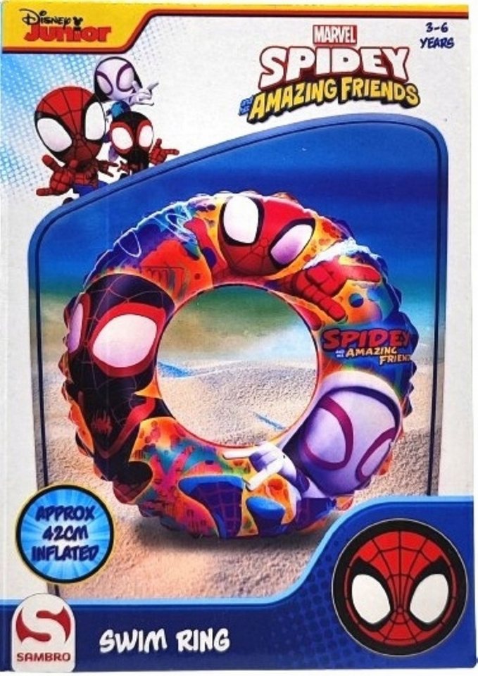 Festivalartikel Badeanzug Marvel Spidey Schwimmring 42 cm für Kinder 3-6 Jahre von Festivalartikel