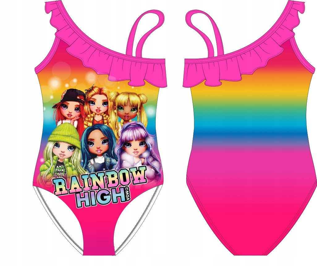Festivalartikel Badeanzug Neuer Rainbow High Mädchen-Badeanzug- Rosa von Festivalartikel