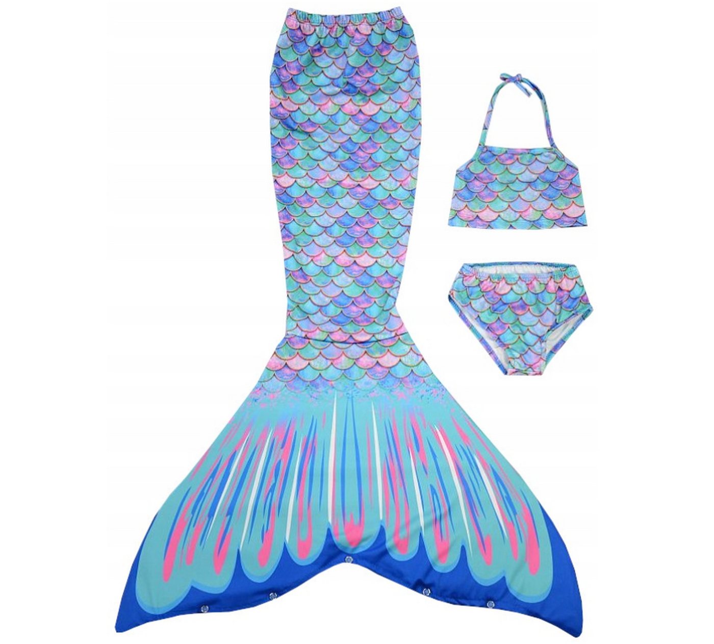 Festivalartikel Badeanzug Zweiteiliger Badeanzug Mädchen Meerjungfrau Mermaid von Festivalartikel