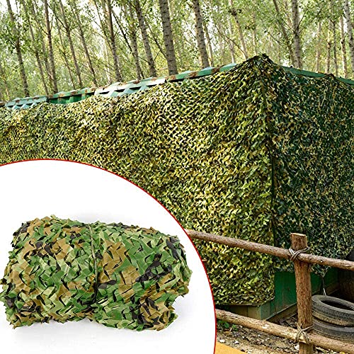 Fetcoi Tarnnetz Camouflage Netz Woodland Jagd Tarn Waldlandschaft Outdoor Bundeswehr tarn Armee Bundeswehr Army Camo Tarnung Net BW Camping 6x4m von Fetcoi