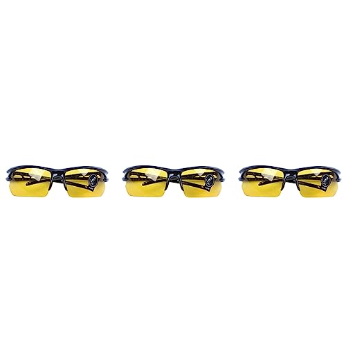 Ficher 3X Black Rahmen Gelb Nachtsichtblatt Im Freien Radfahren Sonnenbrille von Ficher