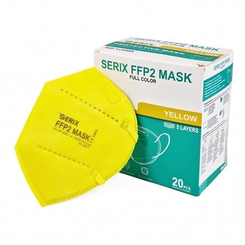 Fiducia NFW Face Mask FFP2 Atemschutzmasken 25 Stück 4-lagig für Mund & Nase schützende dreilagige Gesichtsmaske Masken aus 100% wasserdichten Materialien mit strapazierfähigen Ohrschlaufen von Fiducia