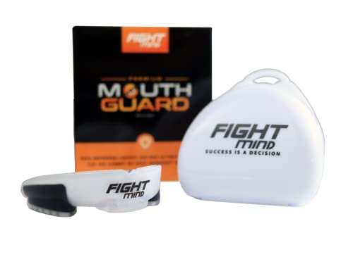 Fight Mind Premium Mundschutz - BPA-freier Zahnschutz für Kampfsport, MMA, Krav MAGA, Hockey, Football - Mit E-Book - In praktischer Box von Fight Mind Success is a Decision