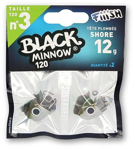 Fiiish Tete Plombee Shore Black Minnow No.3-12g - Kaki - BM007 von Fiiish