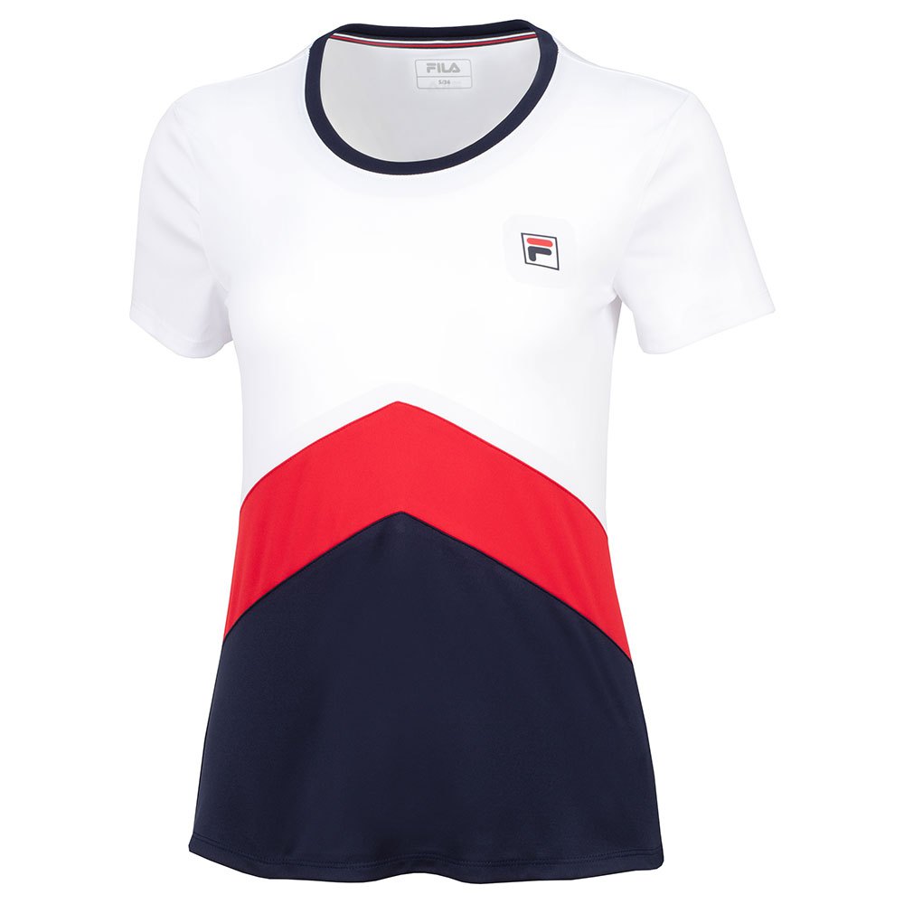 Fila Sport Aurelia Short Sleeve T-shirt Weiß,Blau XL Frau von Fila Sport