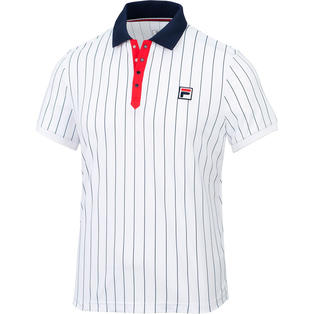 Fila Sport Stripes Short Sleeve Polo Weiß 2XL Mann von Fila Sport