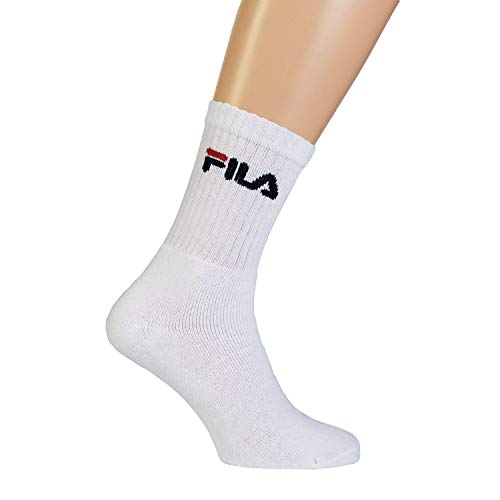 Fila F9505, Socken Uni, weiß, 39/42, 3er Pack von FILA