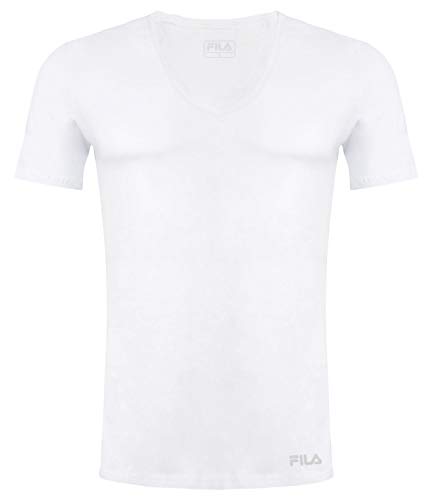 FILA Herren Fu5001 T-shirt Herren T shirt, Weiß, L EU von FILA