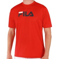 Fila Logo T-Shirt Herren in rot, Größe: S von Fila