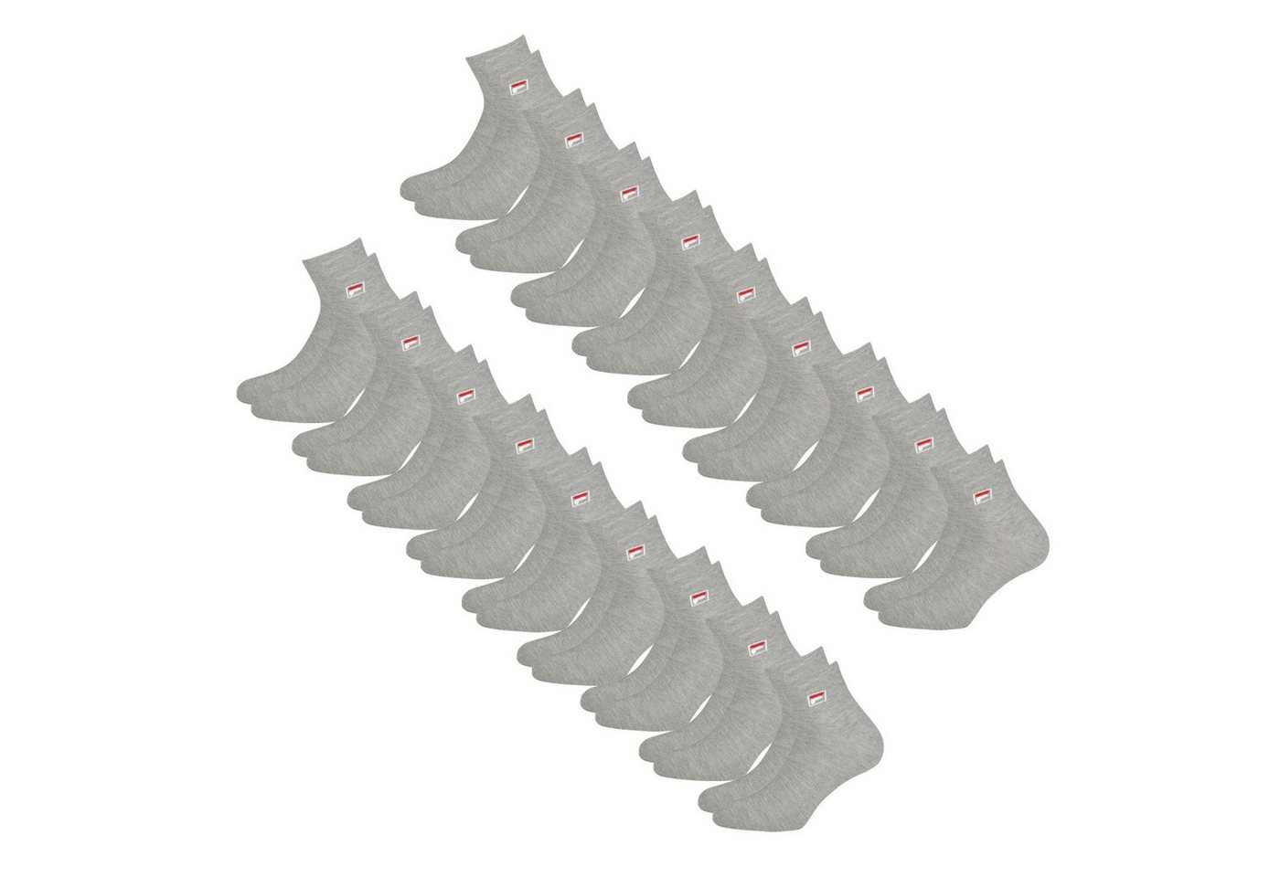 Fila Sportsocken Quarter Socken (18-Paar) mit elastischem Piquebund von Fila