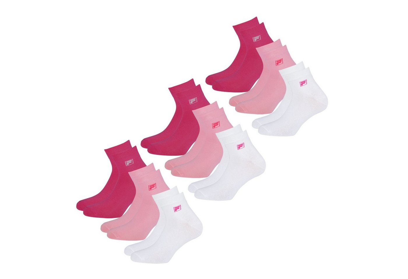Fila Sportsocken Quarter Socken (9-Paar) mit elastischem Piquebund von Fila
