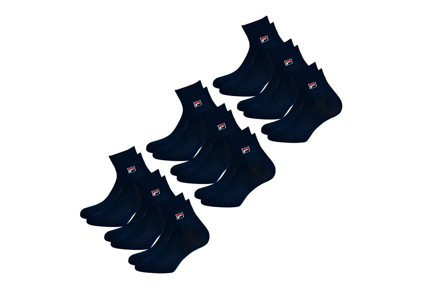 Fila Sportsocken Quarter Socken (9-Paar) mit elastischem Piquebund von Fila