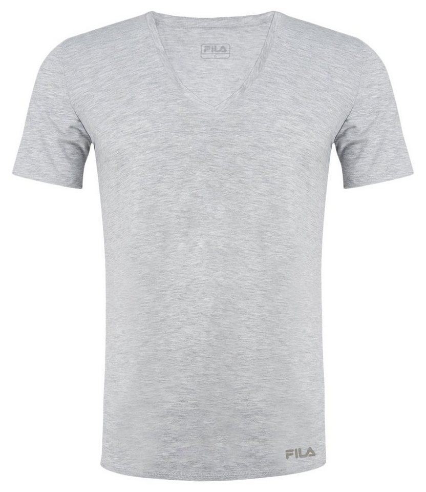 Fila T-Shirt V-Neck aus weichem Baumwolljersey von Fila