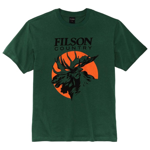 Filson - S/S Pioneer Graphic T-Shirt - T-Shirt Gr S grün von Filson