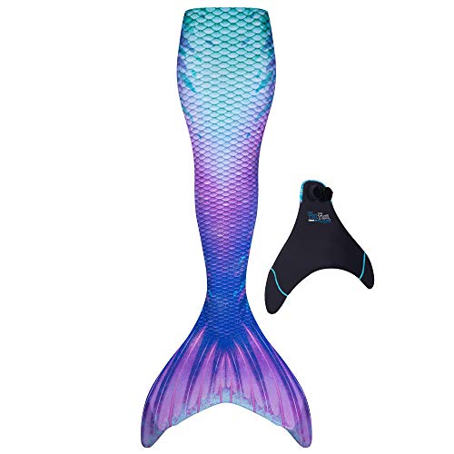 Fin Fun Limited Edition Mermaid Tail zum Schwimmen für Frauen, Teenager und Erwachsene mit Monoflosse, Small, Lotus Moon von Fin Fun