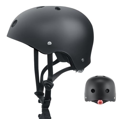 Elektrofahrrad-Helm, Leichter Mehrzweck-Sporthelm mit LED,Einstellbarer,Belüftung für für Multi, Sport Electric Bike Riding, Skateboarding Roller Skate von Finbike