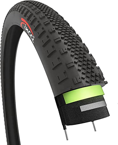Fincci 700 x 38c 40-622 Gravel Faltbar Reifen mit 1 mm Pannenschutz für Elektrisches Straße MTB Mountainbike Hybrid Tourenrad Fahrrad von Fincci