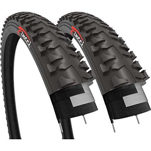 Fincci Paar Reifen 20x1.75 Zoll 47 406 Fahrrad Reifen für BMX MTB Mountainbike Fahrradmantel oder Kinder mit Fahrradreifen 20 x 1.75 (2er Pack) von Fincci