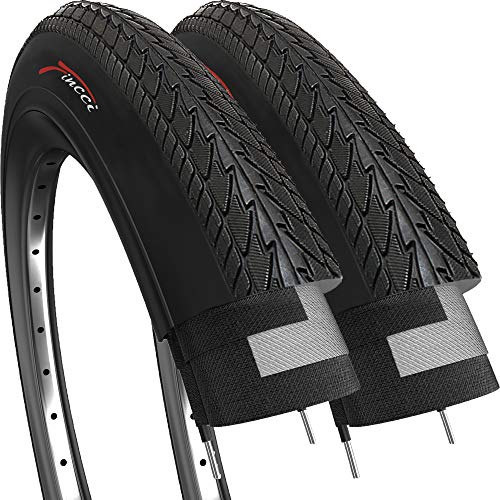 Fincci Paar Reifen 26 x 1.50 Zoll 40-559 Slick Fahrradreifen für Sport Rennrad Mountain MTB Hybrid Fahrrad 26x1.5 (2er Pack) von Fincci