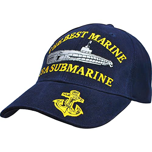 The Best Marine is A U-Boot Anchor Hat Cap Blue von FindingKing