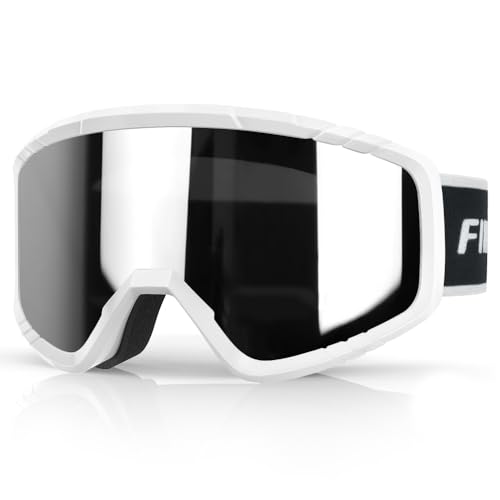 Findway Kinder Skibrille, Snowboard Brille für Brillenträger, OTG, UV-Schutz Kompatibler Helm, Anti Fog Kinderskibrille Ski Goggles für Skifahren/Skaten/Schneemobil, Für Junior Teenager 3~14 Jahre von Findway