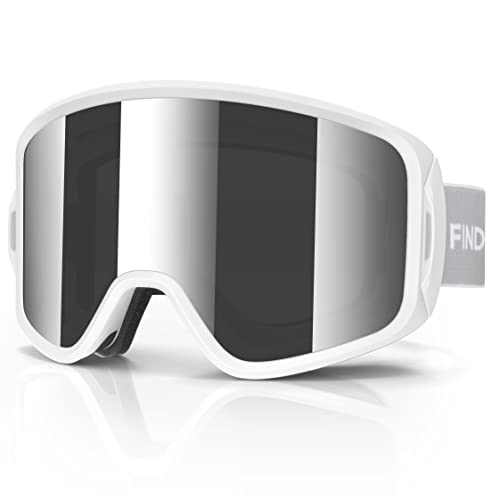 Findway Skibrille, Snowboard Brille für Herren Damen, 100% UV-Schutz OTG Antibeschlag Windwiderstand Schneebrille für Brillenträger von Findway