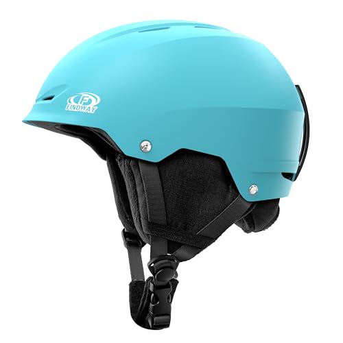 Findway Skihelm für Herren & Damen,Snowboard Helm mit Ohrenschützer für Erwachsene Jugend mit Verstellbaren Belüftungsöffnungen Outdoor Schneesport für Snowboarding Skifahren Snowmobile,XS/S/M/L von Findway
